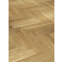 Verlegung von Eichenparkett im Fischgrätmuster