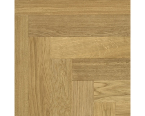 Handmuster zu Parador Echtholz-Parkett Eiche Valis Softstruktur Fischgrät 570 x 95 x 10,5 mm Verlegtes Parkett im Fischgrätmuster