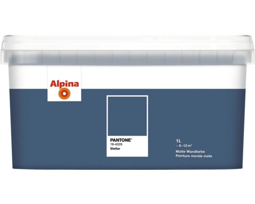 Alpina Wandfarbe Pantone 18-4026 stellar 1l Alpina Wandfarbe Stellar, 1 Liter, matte Oberfläche