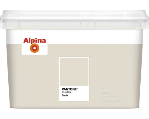 Alpina Wandfarbe Pantone 13-0905 birch 2,5l Alpina Innenfarbe im Eimer, Farbton Birke, 2,5 Liter