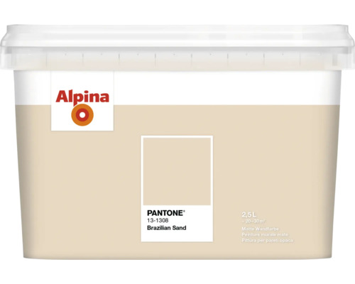 Alpina Wandfarbe Pantone 13-1308 brazilian sand 2,5l Alpina Wandfarbe, 2,5 Liter, Farbton Brazilian Sand