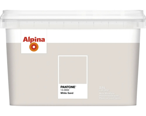 Alpina Wandfarbe Pantone 13-0002 white sand 2,5l Eimer Alpina Wandfarbe Weiß Sand, 2,5 Liter