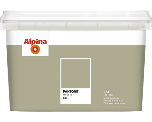 Alpina Wandfarbe Pantone 16-0613 elm 2,5l Alpina Elm matte Innenfarbe im 2,5 Liter Eimer