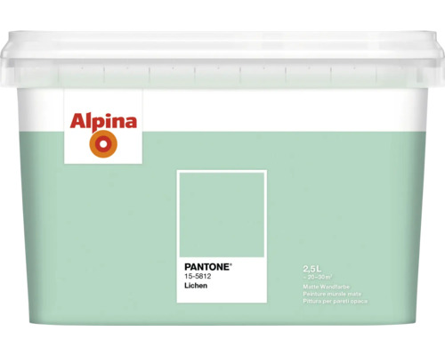 Alpina Wandfarbe Pantone 15-5812 lichen 2,5l Alpina Wandfarbe im Eimer, Farbton Lichen, 2,5 Liter