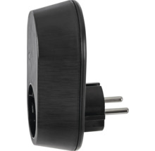 Schwarze Steckdose für den Innenbereich