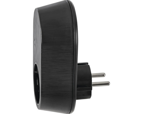 Schwarze Steckdose für den Innenbereich