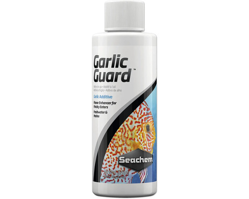 Seachem Garlic Guard Fischfutterergänzung in einer 100-Milliliter-Flasche