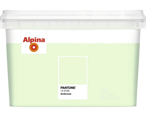 Alpina Wandfarbe Pantone 12-0109 ambrosia 2,5l Alpina Farbeimer mit Wandfarbe, Farbton Ambrosia