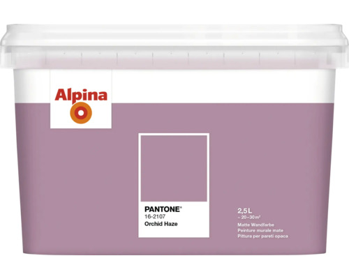 Alpina Wandfarbe Pantone 16-2107 orchid haze 2,5l Alpina Wandfarbe, 2,5 Liter, matte Ausführung