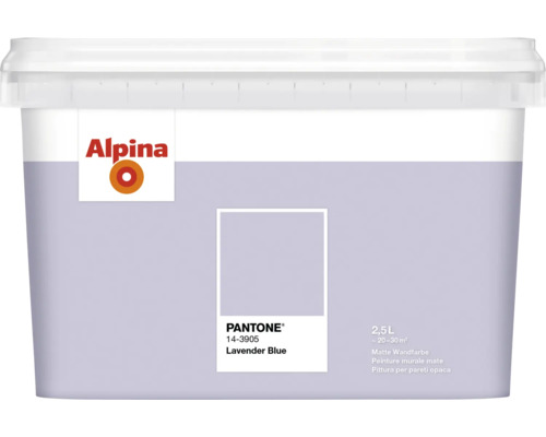 Alpina Wandfarbe Pantone 14-3905 lavender blue 2,5l Alpina Wandfarbe im Eimer, Farbton Lavender Blue, Inhalt 2,5 Liter