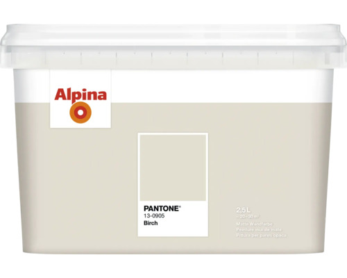 Alpina Wandfarbe Pantone 13-0905 birch 5l Alpina Innenfarbe, Farbton Birke, 2,5 Liter Gebinde