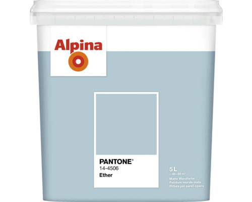 Alpina Wandfarbe Pantone 14-4506 ether 5l Eimer mit Alpina Wandfarbe, Farbton Ether, Inhalt fünf Liter