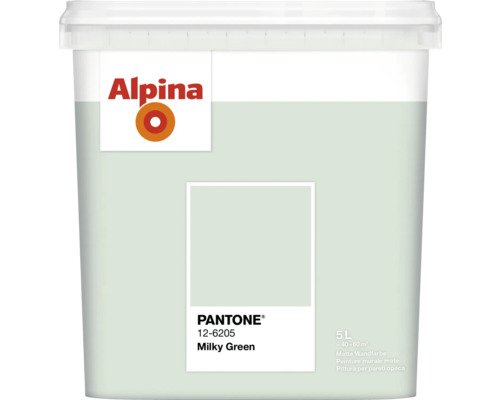 Alpina Wandfarbe Pantone 12-6205 milky green 5l Alpina Innenfarbe im Eimer, 5 Liter, Farbton Milky Green