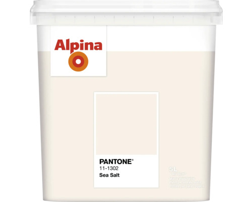 Alpina Wandfarbe Pantone 11-1302 sea salt 5l Alpina Farbeimer mit matter Wandfarbe, Inhalt 5 Liter