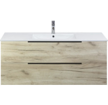 Waschtischunterschrank mit Waschbecken und Armatur