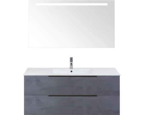 Waschtisch mit Spiegel und Unterschrank für das Badezimmer