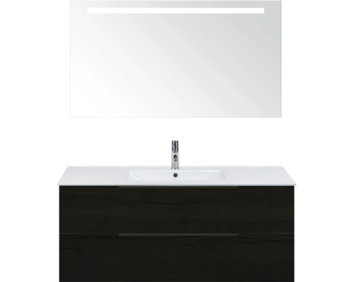 Waschtischkombination mit Spiegel und Beleuchtung