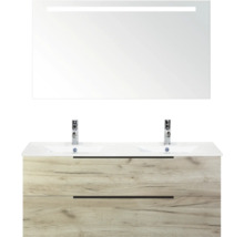 Badezimmermöbel-Set mit Waschbecken, Unterschrank und Spiegel