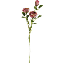 Künstlicher Rosenzweig mit Blüten und Blättern