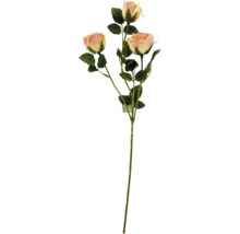 Künstlicher Rosenzweig mit drei Blüten
