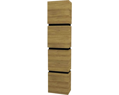 Hochschrank Devo Viva 2.0 40x170x26 cm Anschlag links natural hickory