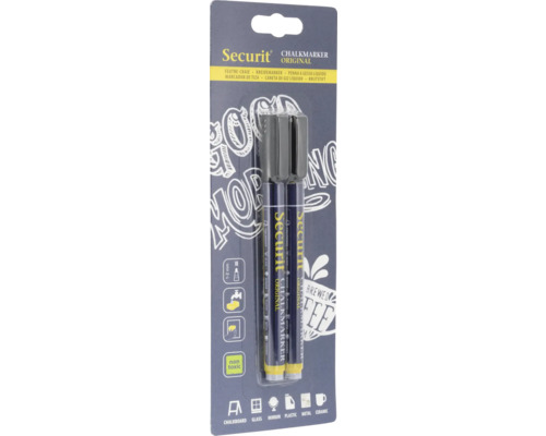 Kreidestifte Rundspitze 1-2 mm schwarz 2 Stk.