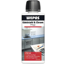 WEPOS Edelstahl- und Chrompflege, 250 ml Flasche