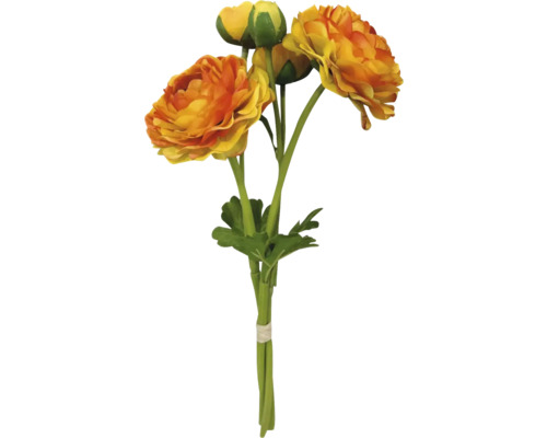 Strauß mit künstlichen gelb-orangenen Ranunkeln