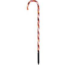 Leuchtender Zuckerstangenstab zur Dekoration für den Außenbereich