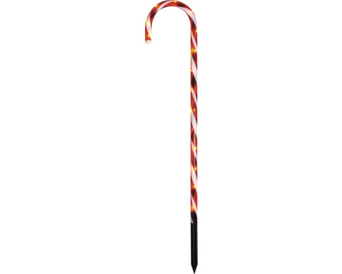 Leuchtender Zuckerstangenstab zur Dekoration für den Außenbereich