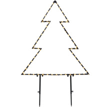 Dekorativer beleuchteter Tannenbaum für den Außenbereich