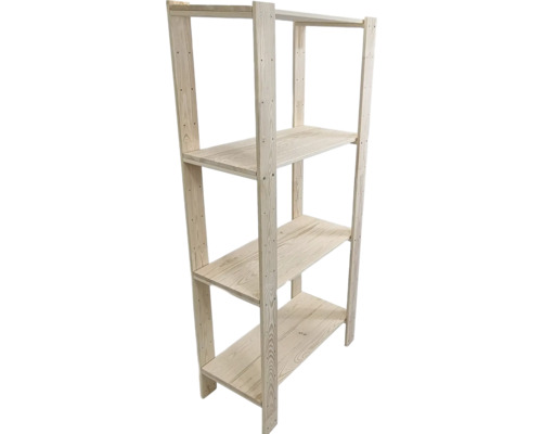 Holzregal mit drei Ebenen für Innenräume