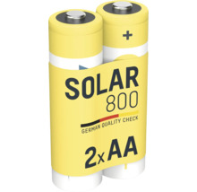 Packung mit zwei Solar AA Batterien