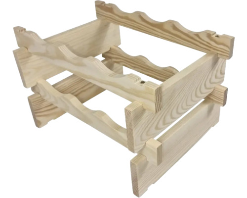 Weinregal aus Holz für zwölf Flaschen