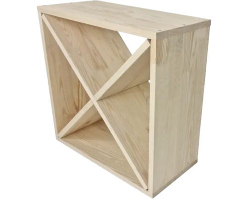 Weinregal aus Holz mit Fächern zur Lagerung von Weinflaschen