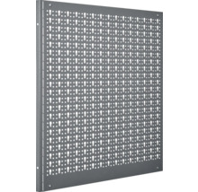 Graue Lochwand zur Werkzeugaufbewahrung