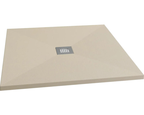 Duschwanne Schulte Centrostone 90x90x3 cm sand matt strukturiert