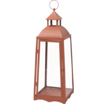 Dekorative Laterne aus Metall mit Glaseinsätzen und Tragegriff