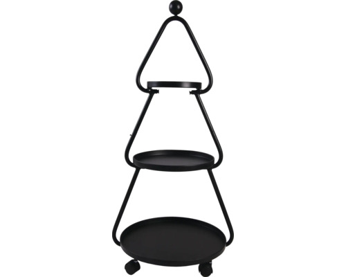 Etagere mit drei Ebenen und Rollen