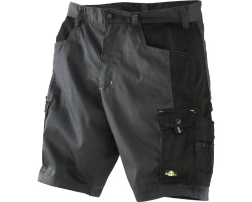 Arbeitsshorts in Grau und Schwarz mit mehreren Taschen