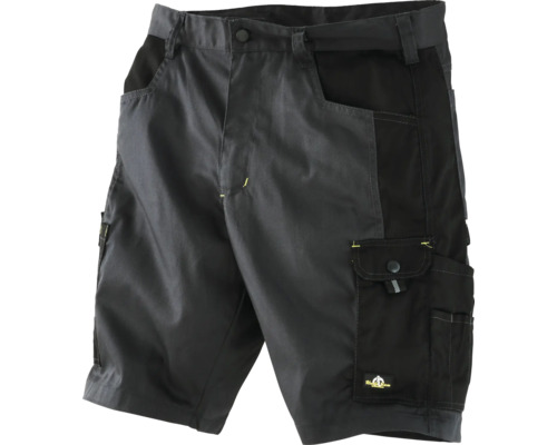Graue und schwarze Arbeitsshorts mit mehreren Taschen