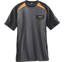 Graues Arbeits T-Shirt mit Brusttasche