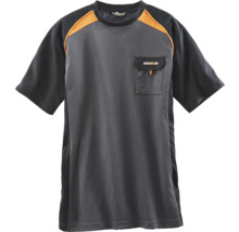 Graues Arbeits T-Shirt mit Brusttasche