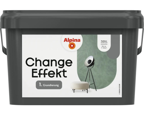 Eimer Alpina Change Effekt Grundierung Anthrazit für circa 7 bis 10 Quadratmeter