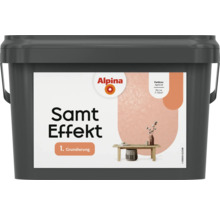 Eimer Alpina Samt Effekt Farbe Apricot als Grundierung