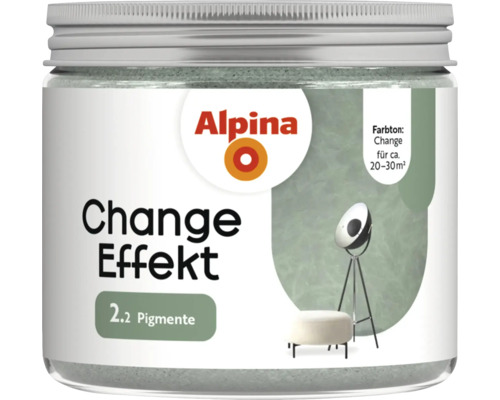 Alpina Farbpulver Effektfarbe Change Farbeffekt grün 20 g Alpina Change Effekt Farbe für Innenräume
