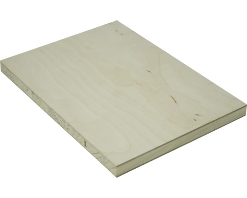 Tischlerplatte Birke 16x1250x2500 mm (Zuschnitt) Holzplatte aus Sperrholz