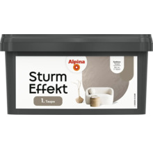 Alpina Sturm Effekt Innenfarbe Taupe für circa 7 bis 10 Quadratmeter im Eimer