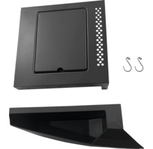 Grillzubehörset mit Ascheauffangbehälter und zwei Haken