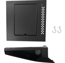 Einbauelement mit Zubehör für den Sanitärbereich.